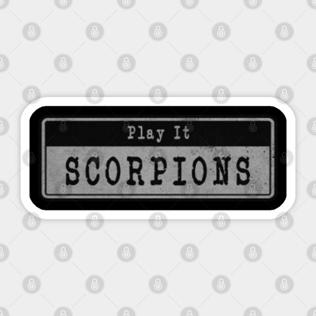 Scorpions Fanart Scorpions Sticker TeePublic